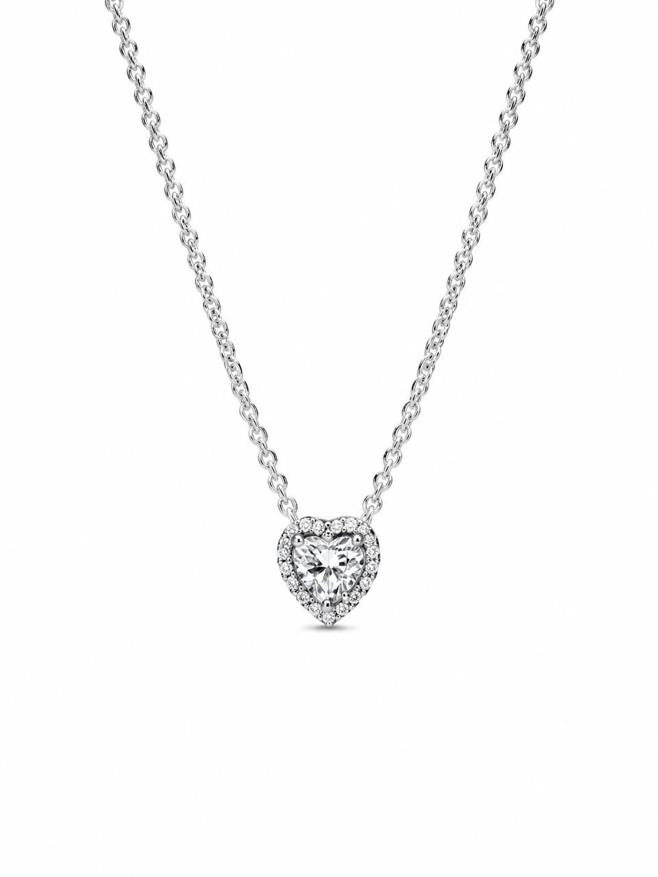 Sparkling Heart Stainless Steel Necklace
