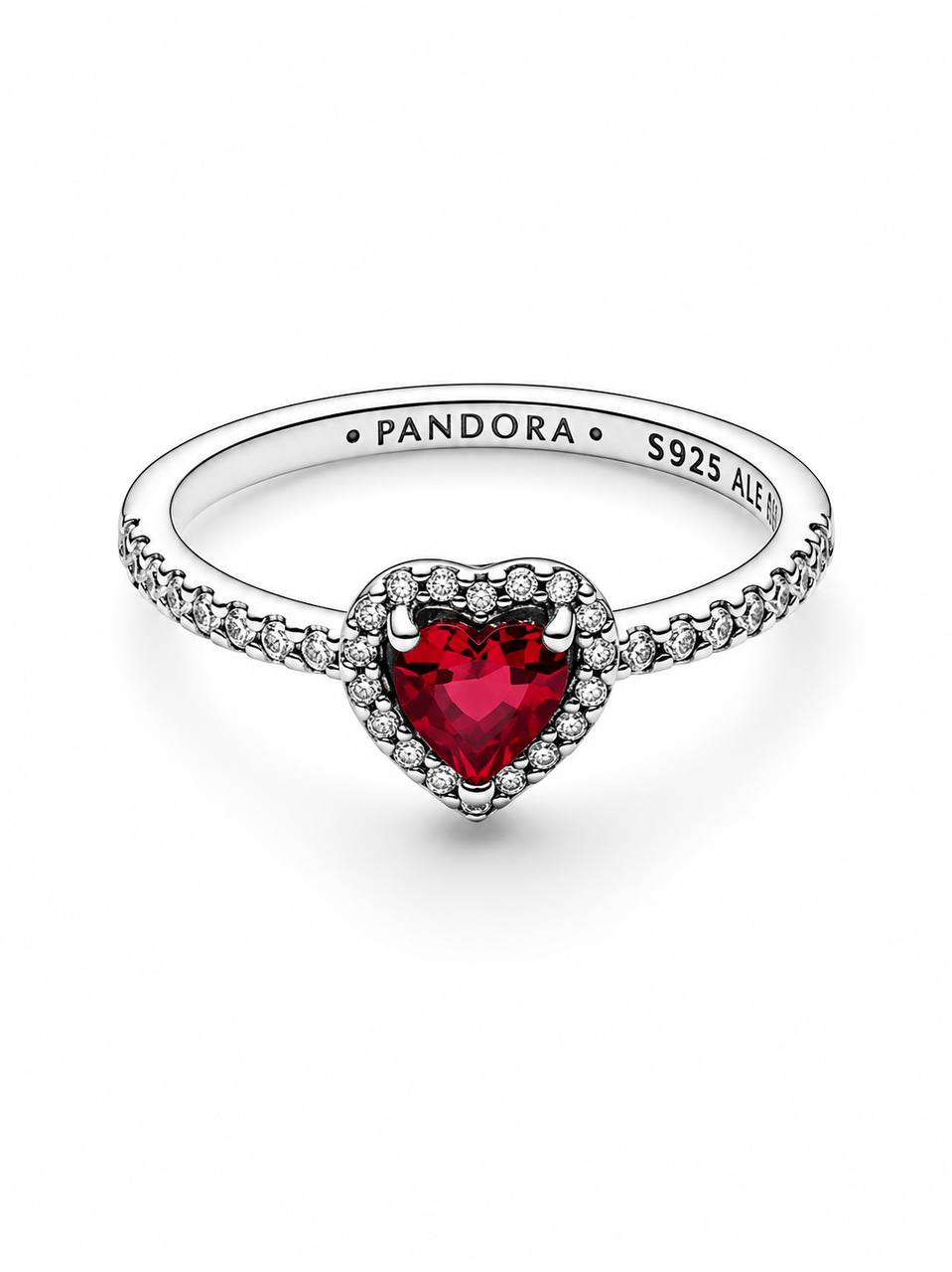 Sparkling Heart Ring - Silver   