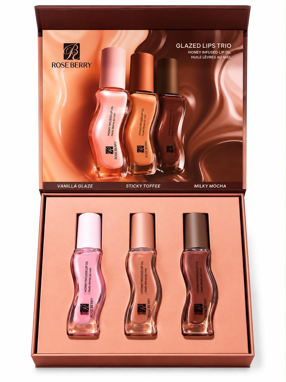 Rose Berry Lip Oil Trio
