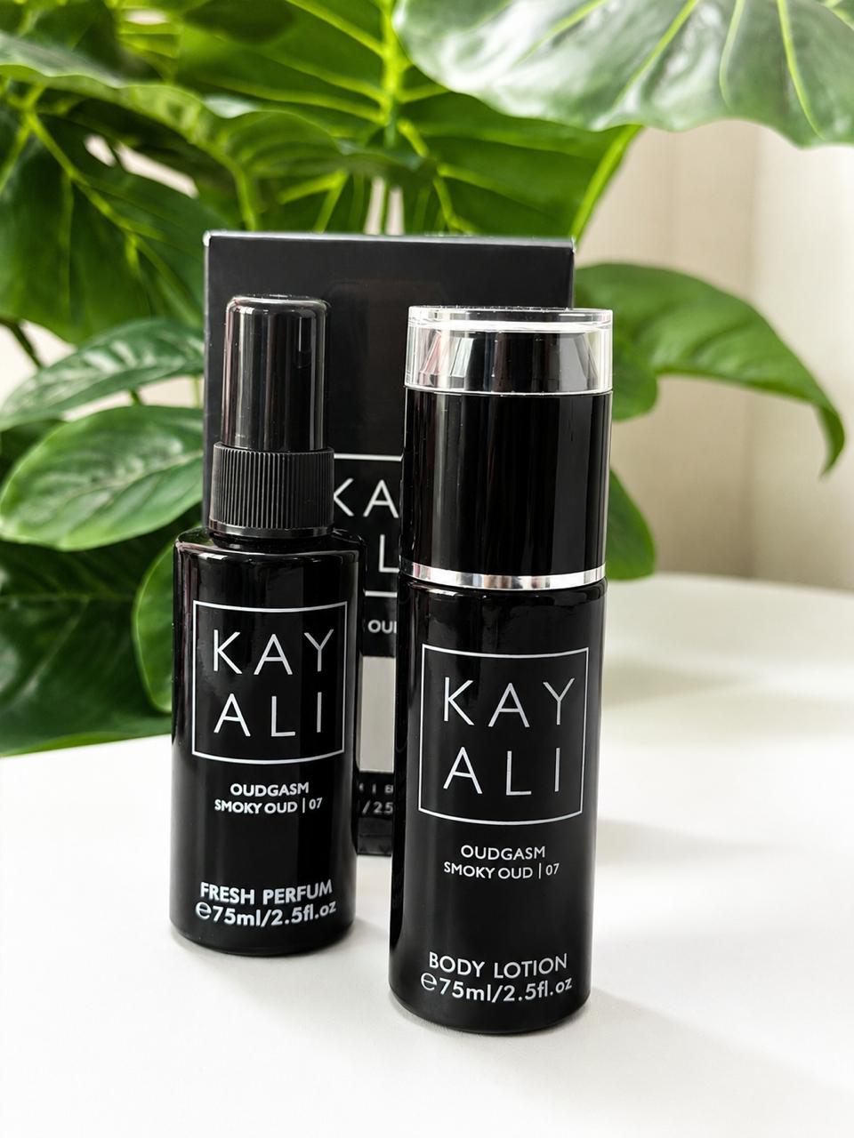 Kayali Oudgasm Smoky Oud | 07 Set - Fresh Perfume & Body Lotion 