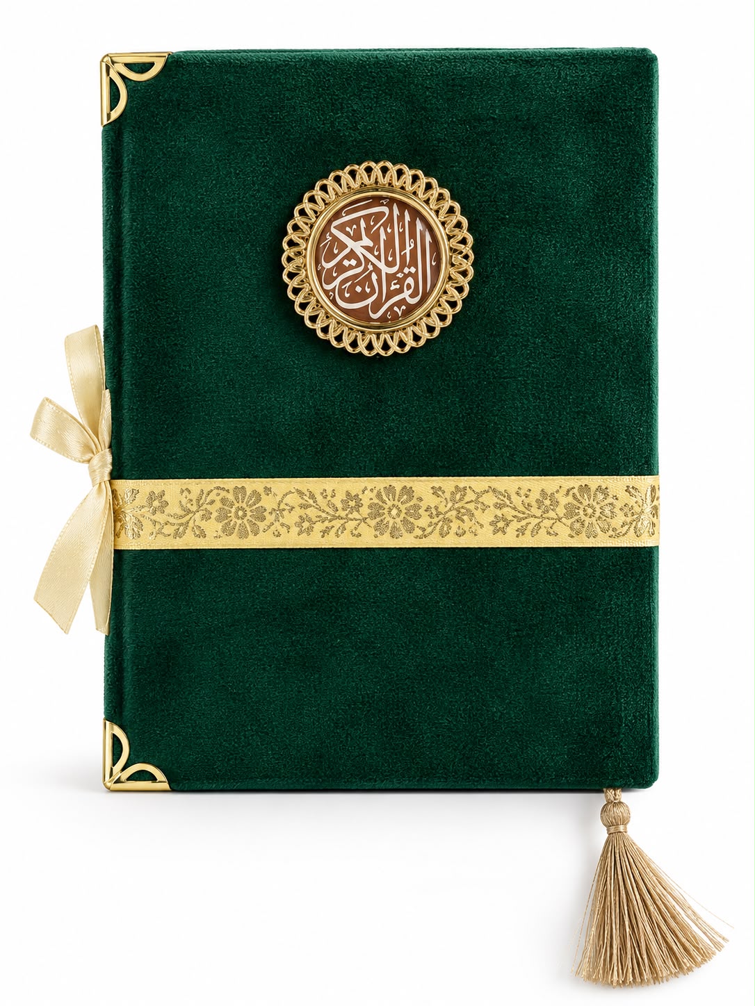 Luxury Velvet Quran (Green) 