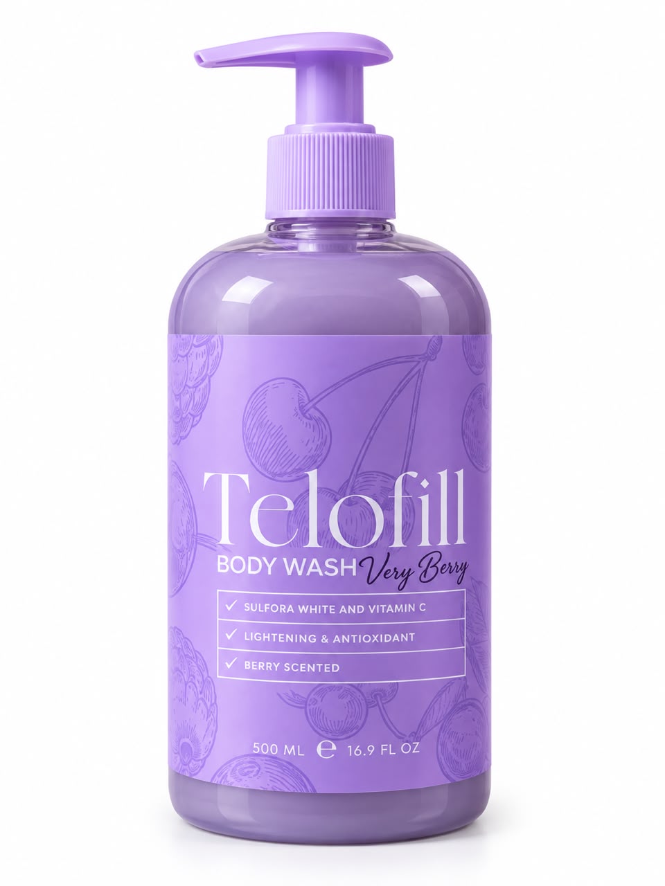 Telofill Very Berry Body Wash (500ml) 