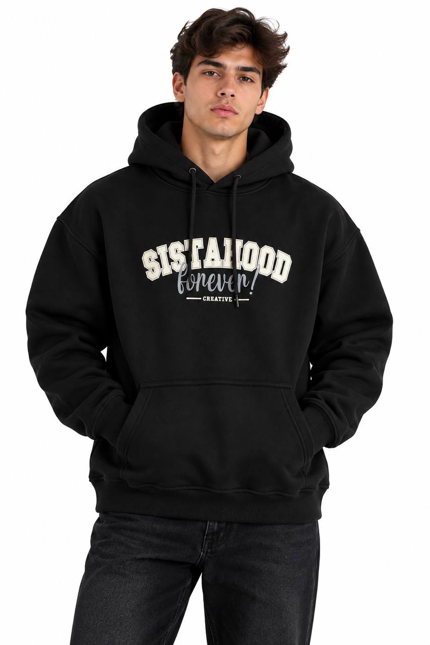 Men's "Sisterhood" Print Front Pocket Hoodie